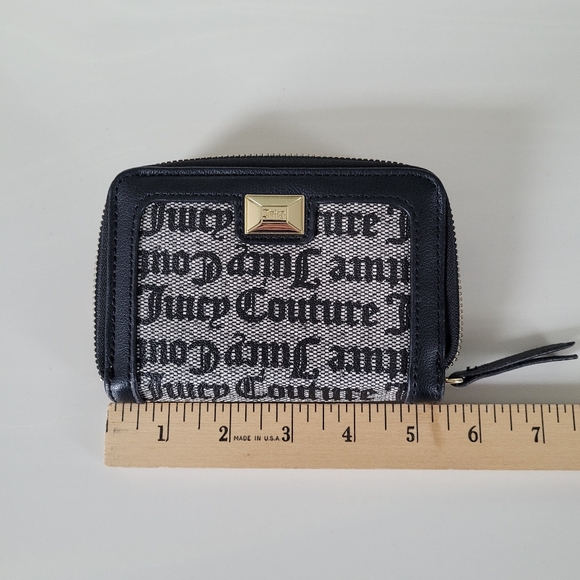 JUICY COUTURE WALLET FAUX LEATHER ZIP AROUND SMALL CLUTCH - Picture 10 of 12